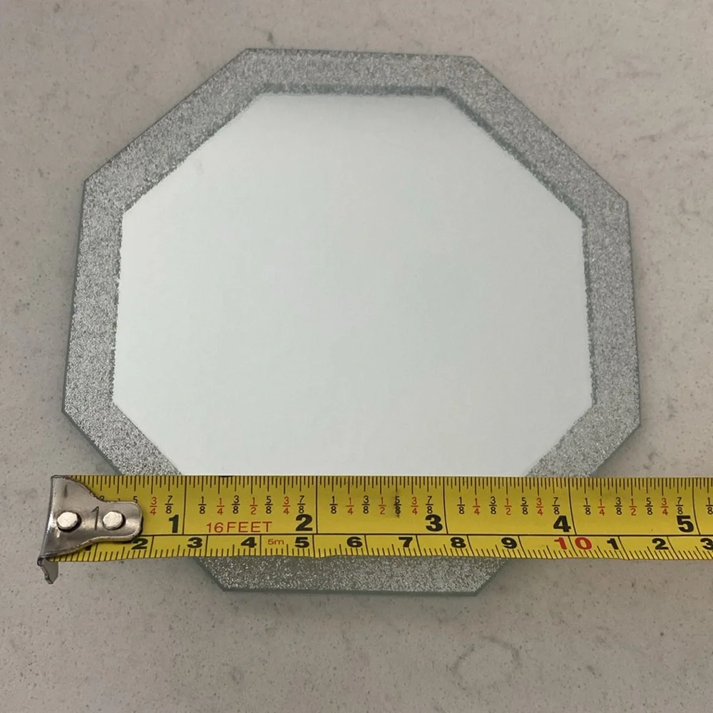 Hanging Wall Decor Round Glass Mirror Table Centerpiece - Decorative Reflective